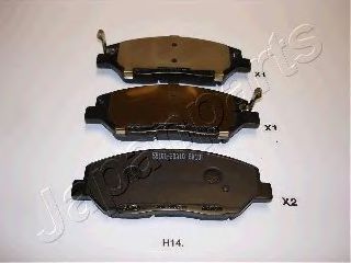 Тормозные колодки JAPANPARTS PA-H14AF