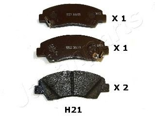 Тормозные колодки JAPANPARTS PA-H21AF