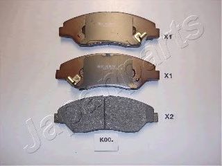 Тормозные колодки JAPANPARTS PA-K00AF
