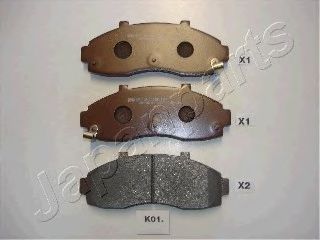 Тормозные колодки JAPANPARTS PA-K01AF