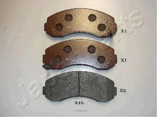 Тормозные колодки JAPANPARTS PA-K18AF