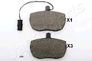 Тормозные колодки JAPANPARTS PA-L04AF