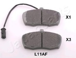 Тормозные колодки JAPANPARTS PA-L11AF