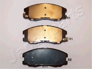 Тормозные колодки JAPANPARTS PA-W10AF
