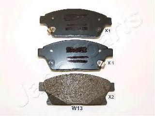Тормозные колодки JAPANPARTS PA-W13AF