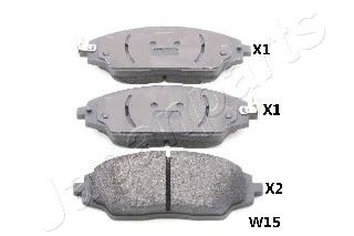 Тормозные колодки JAPANPARTS PA-W15AF
