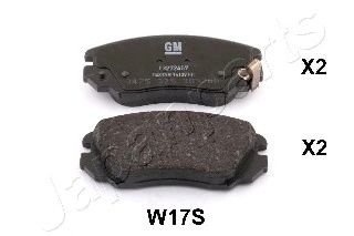 Тормозные колодки JAPANPARTS PA-W17AF