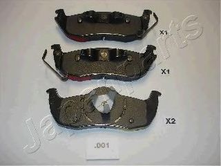 Тормозные колодки JAPANPARTS PP-001AF