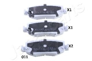 Тормозные колодки JAPANPARTS PP-011AF
