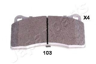 Тормозные колодки JAPANPARTS PP-103AF