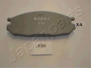 Тормозные колодки JAPANPARTS PP-136AF