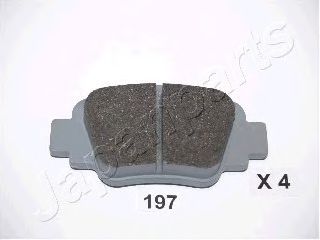 Тормозные колодки JAPANPARTS PP-197AF