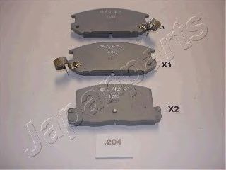 Тормозные колодки JAPANPARTS PP-204AF