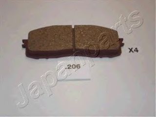 Тормозные колодки JAPANPARTS PP-206AF