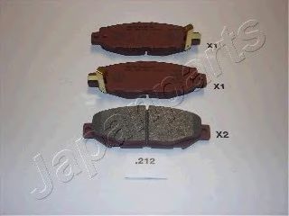 Тормозные колодки JAPANPARTS PP-212AF