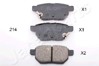 Тормозные колодки JAPANPARTS PP-214AF