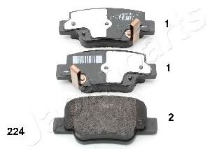 Тормозные колодки JAPANPARTS PP-224AF