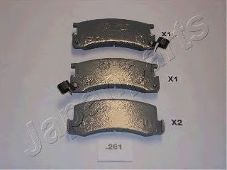 Тормозные колодки JAPANPARTS PP-261AF