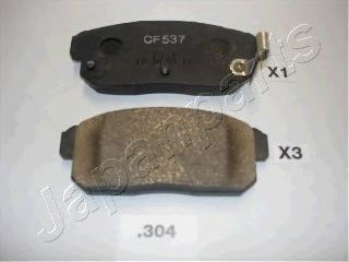 Тормозные колодки JAPANPARTS PP-304AF