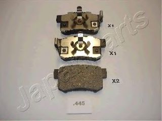 Тормозные колодки JAPANPARTS PP-445AF