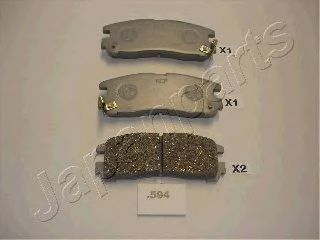 Тормозные колодки JAPANPARTS PP-594AF