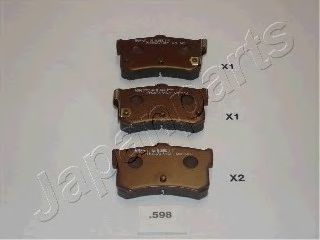 Тормозные колодки JAPANPARTS PP-598AF