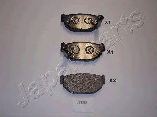 Тормозные колодки JAPANPARTS PP-700AF