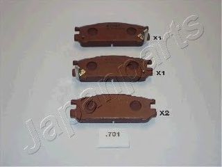 Тормозные колодки JAPANPARTS PP-701AF