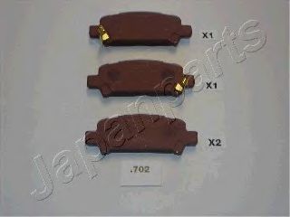 Тормозные колодки JAPANPARTS PP-702AF