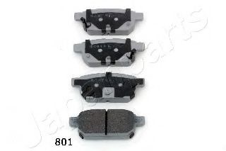 Тормозные колодки JAPANPARTS PP-801AF