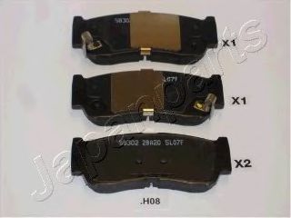 Тормозные колодки JAPANPARTS PP-H08AF