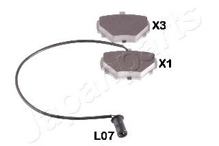 Тормозные колодки JAPANPARTS PP-L07AF