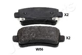 Тормозные колодки JAPANPARTS PP-W06AF