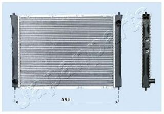 Радиатор охлаждения двигателя JAPANPARTS RDA012042