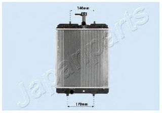 Радиатор охлаждения двигателя JAPANPARTS RDA033068
