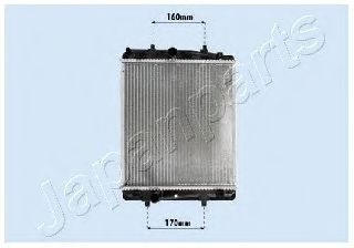 Радиатор охлаждения двигателя JAPANPARTS RDA033069
