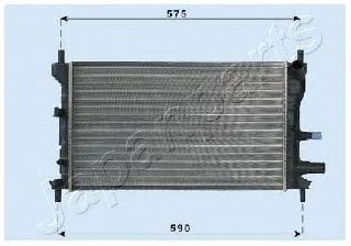 Радиатор охлаждения двигателя JAPANPARTS RDA053060