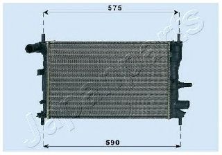 Радиатор охлаждения двигателя JAPANPARTS RDA053062