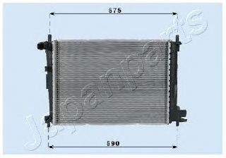 Радиатор охлаждения двигателя JAPANPARTS RDA053066