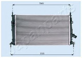 Радиатор охлаждения двигателя JAPANPARTS RDA053081