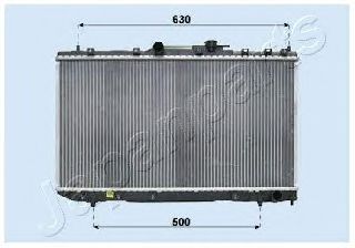 Радиатор охлаждения двигателя JAPANPARTS RDA153007