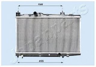 Радиатор охлаждения двигателя JAPANPARTS RDA153009