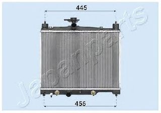 Радиатор охлаждения двигателя JAPANPARTS RDA153014
