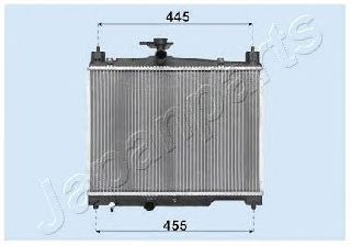 Радиатор охлаждения двигателя JAPANPARTS RDA153041