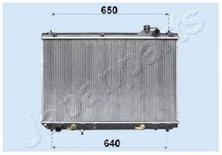 Радиатор охлаждения двигателя JAPANPARTS RDA153084