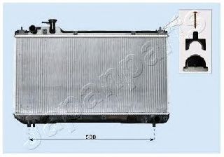 Радиатор охлаждения двигателя JAPANPARTS RDA153096