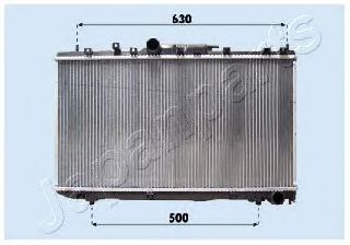 Радиатор охлаждения двигателя JAPANPARTS RDA153098