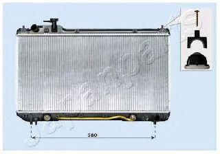 Радиатор охлаждения двигателя JAPANPARTS RDA153105