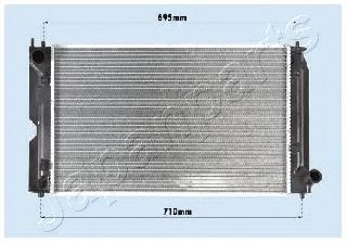 Радиатор охлаждения двигателя JAPANPARTS RDA153111