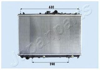 Радиатор охлаждения двигателя JAPANPARTS RDA163026